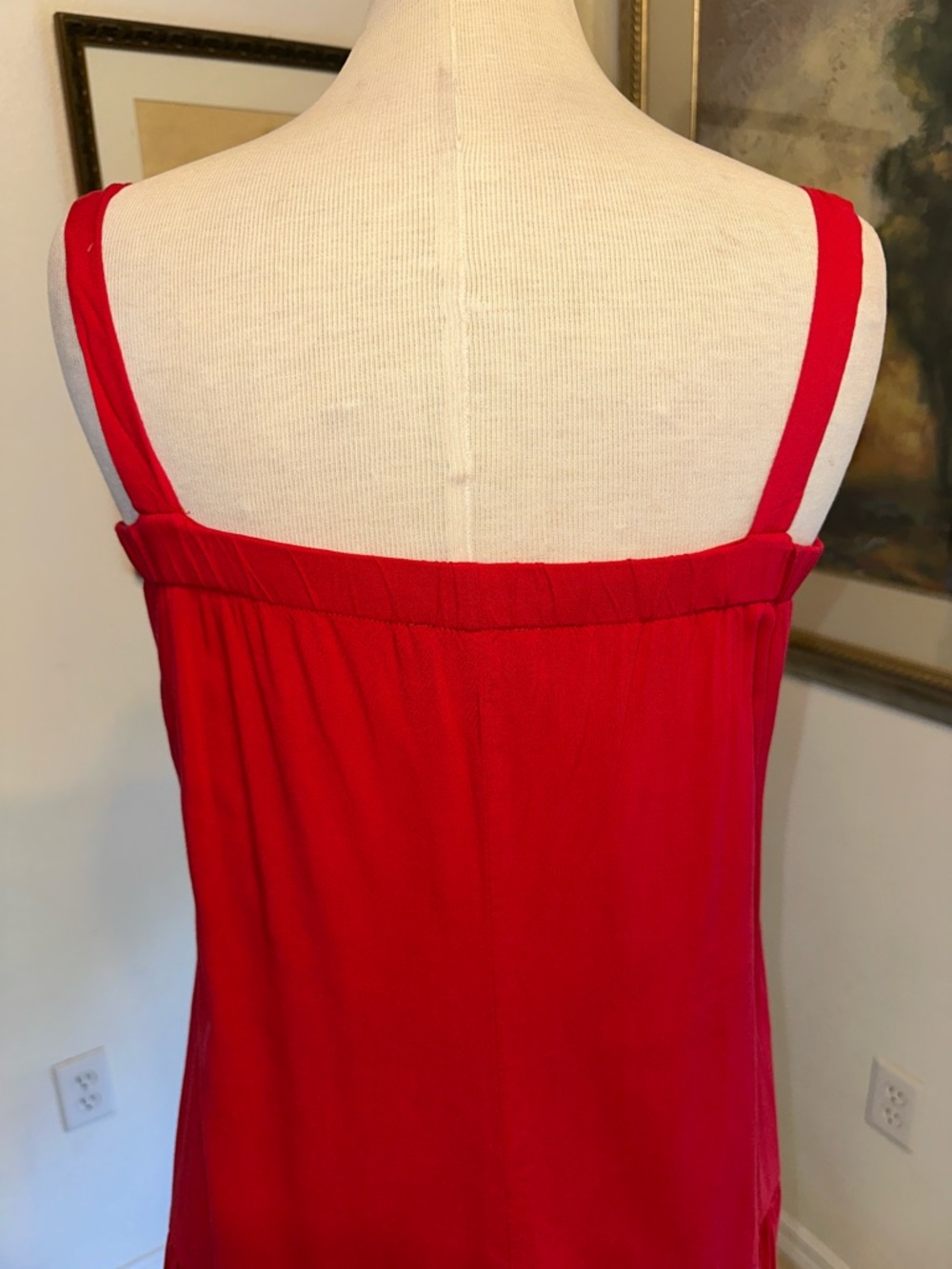 VENUS Charming Red Button-Front Sundress/Tunic Size Medium - Picture 8 of 10
